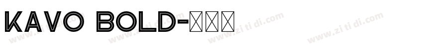 Kavo Bold字体转换